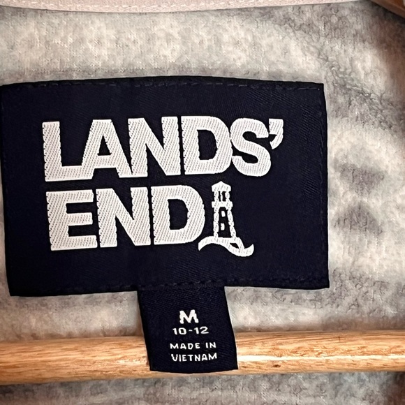 Land’s End Half Zip Fleece Snowflake Pullover Size Medium - Picture 5 of 6